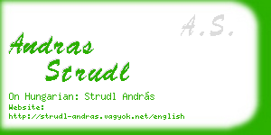 andras strudl business card