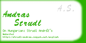 andras strudl business card